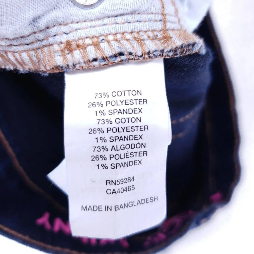 The Children's Place Jeans Girls Size 14 Dark Blue Stretch Super Skinny Denim